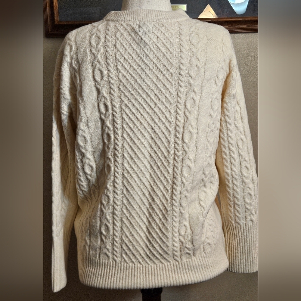 A New Day woman's long-sleeved cream sweater - Picture 6 of 8